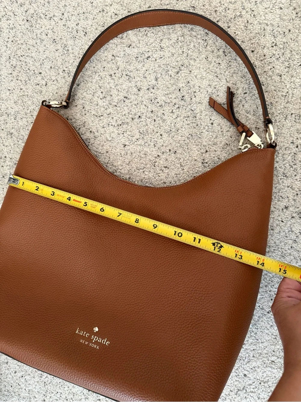 Like New!! Kate Spade Cognac Pebbled Leather Shoulder Bag